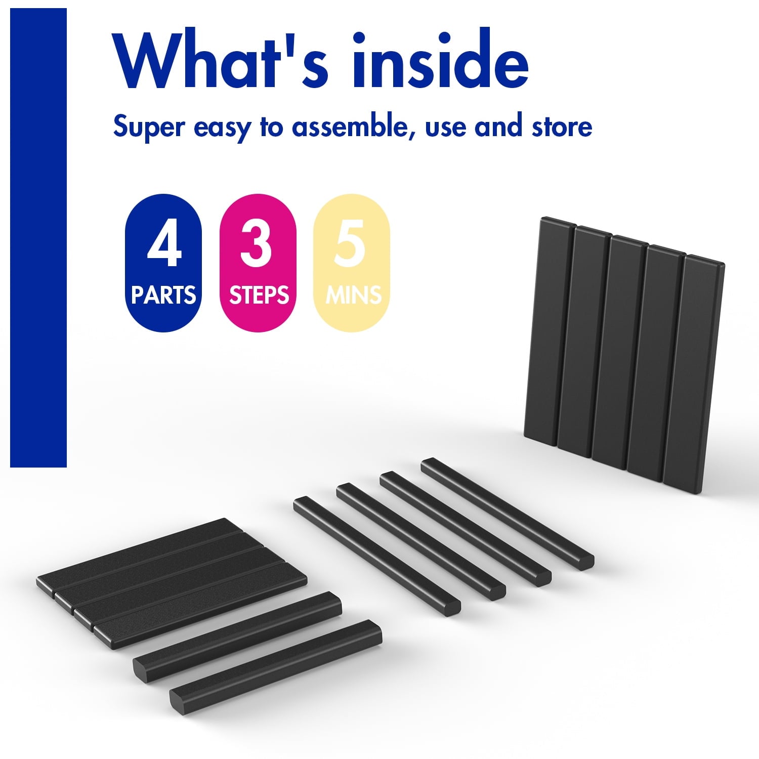 FODINGHILL 2-Tier Outdoor Side Table, HDPE All Weather Adirondack Patio Table with Storage Shelf, Outside End Table for Porch Backyard Indoor, Black